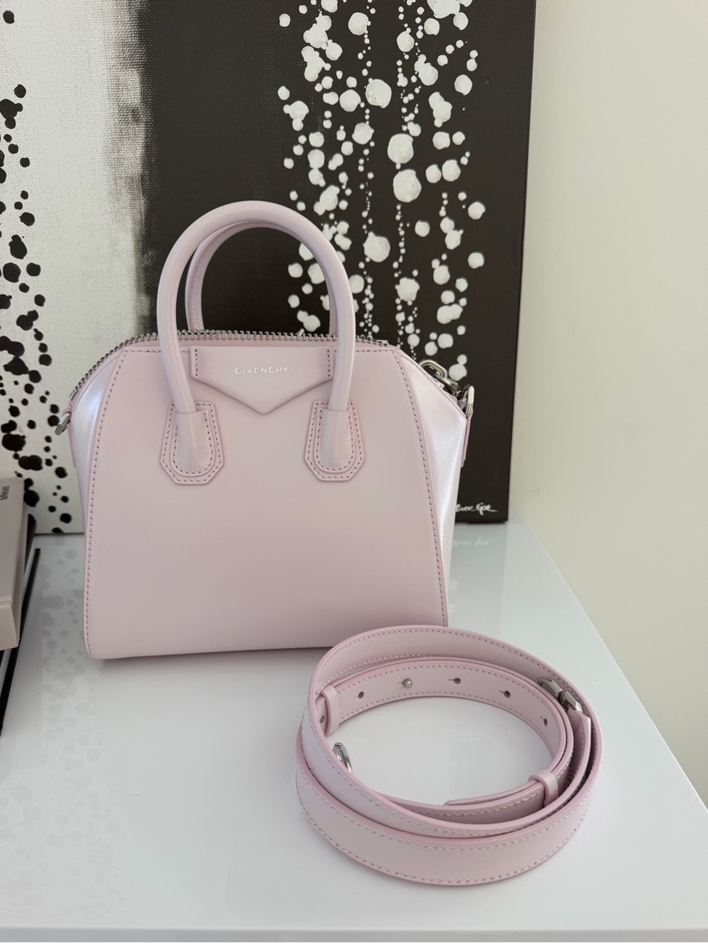 Givenchy Pale Pink Mini Satchel with Detachable Strap